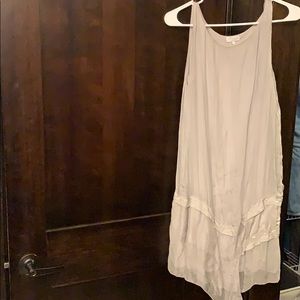 Grey super soft silk dress